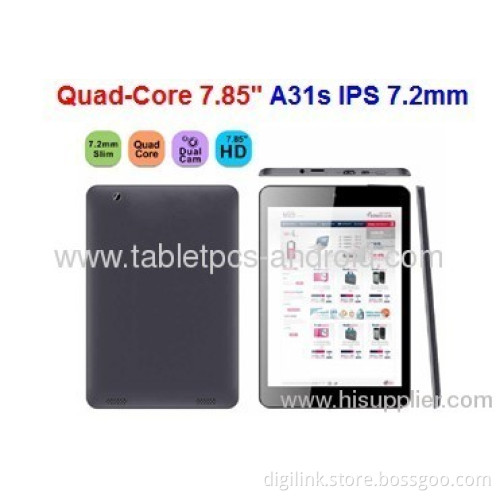 Quad-core 7.85'' A31s Ips 7.2mm